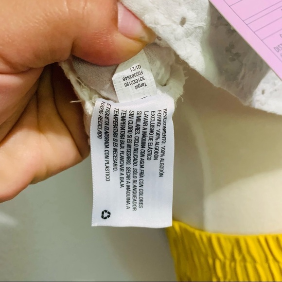 Wild Fable Women White Embroidery Crop Top Size Small 100% Cotton - Picture 7 of 9